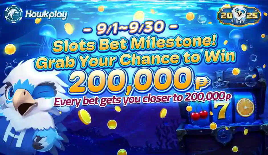 Hawkplay Slots Bet Milestone Promo